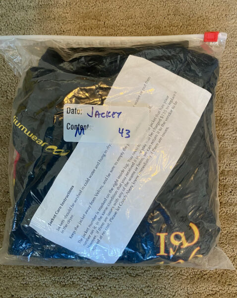 Jacket packaged